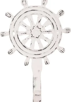 Patère en métal Gourvenail 9 x 5 x 14 cm (Blanc)