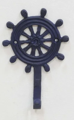 Patère en métal Gourvenail 9 x 5 x 14 cm (Bleu)
