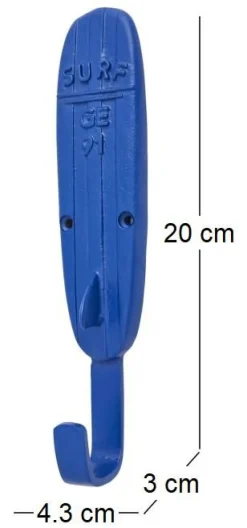 Patère Planche de surf bleu