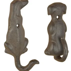 Patère queue d'animal en fonte (Lot de 2) (Chien)