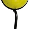 Patère rond en métal et céramique Haken (Jaune)