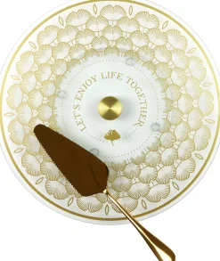 Pelle à tarte en inox doré 22 cm