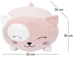 Peluche coussin 30 x 30 cm (Chat)