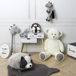 Peluche coussin 30 x 30 cm (Chien)