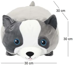 Peluche coussin 30 x 30 cm (Chien)