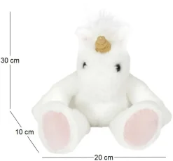 Peluche en polyester 30 cm (Licorne)