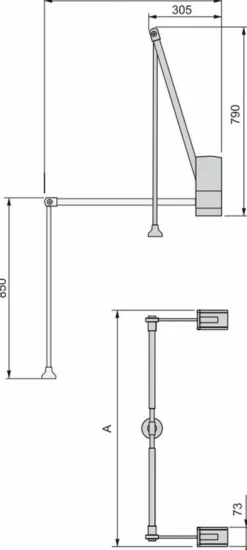 Penderie rabattable murale pour armoire Hang
