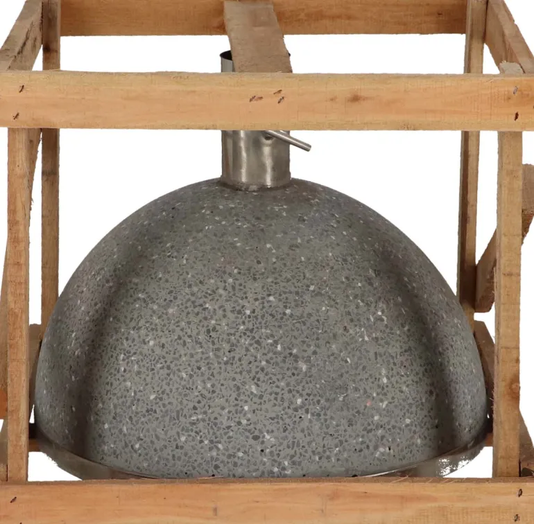 Pied de parasol granit 31,5kg (Gris foncé)