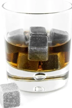 Pierres à whisky avec filet de rangement