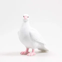 Pigeon blanc en résine 19 x 20 x 11 cm