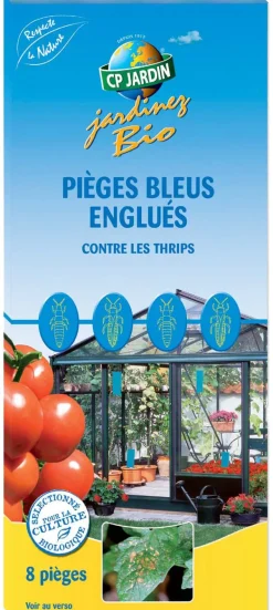 8 pièges bleus englués contre les Thrips
