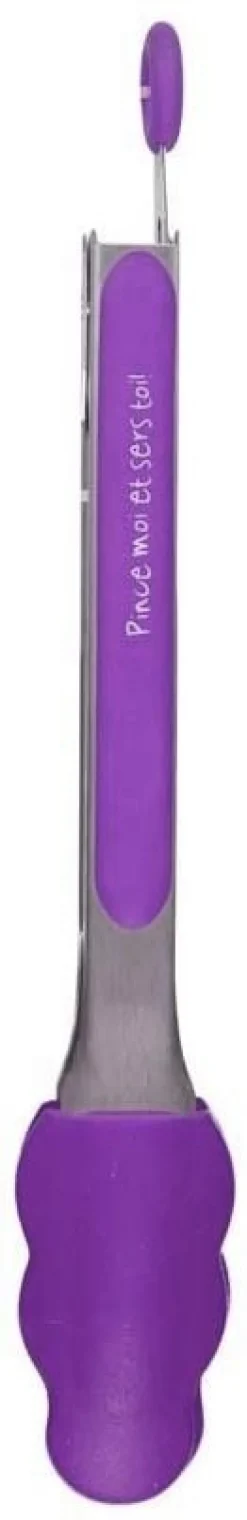 Pince de cuisine en silicone coloré (Violet)