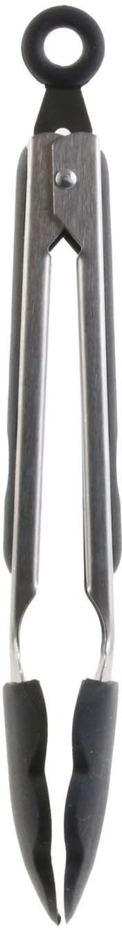 Pince de cuisine en silicone coloré (Gris)