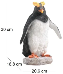 Pingouin huppé en résine (Debout)