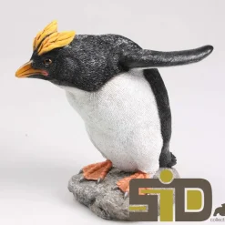 Pingouin huppé en résine (Plonge)