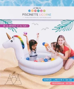 Piscinette gonflable licorne 130 cm