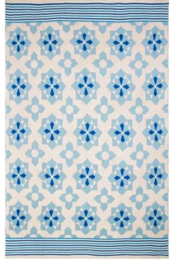 Plaid coton Ellesmere 130 x 180 cm (Bleu)