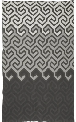 Plaid coton Symphonie 130 x 180 cm (Gris)