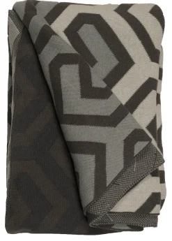 Plaid coton Symphonie 130 x 180 cm (Gris)