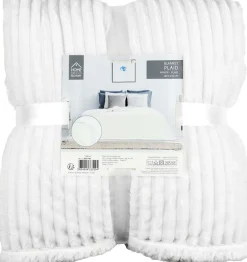 Plaid en flanelle doublure en sherpa 180 x 220 cm