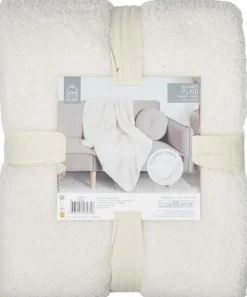 Plaid en polyester doublure sherpa Boucle 120 x 150 cm
