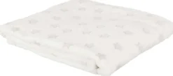 Plaid phosphorescent en polyester Etoiles 120 x 150 cm (Blanc)