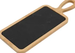 Planche apéro en bambou et ardoise 30.5 x 12 cm