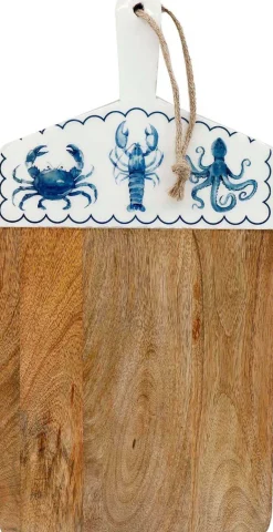 Planche apéro en bois de manguier Mer (Rectangulaire)