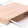 Planche à découper en bambou avec tiroir intégré (38 x 26 cm)