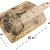 Planche à découper en bois vins et fromages