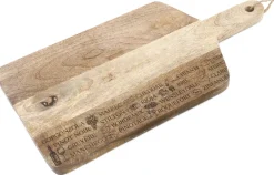 Planche à découper en bois vins et fromages