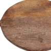 Planche à découper ronde en bois avec poignée 49 x 38 cm