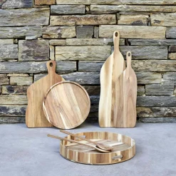 Planche de présentation en bois d'acacia (50 x 15 cm)