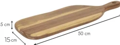 Planche de présentation en bois d'acacia (50 x 15 cm)