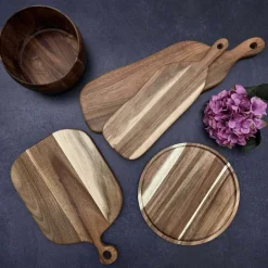 Planche de présentation en bois d'acacia (50 x 15 cm)