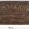 Plaque décorative en bois Boulangerie 108 x 42 cm