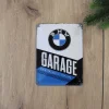 Plaque décorative en métal en relief 20 x 15 cm (BMW - Garage)