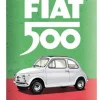 Plaque décorative en métal en relief 20 x 15 cm (Fiat 500 - Italian Colours)