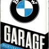 Plaque décorative en métal en relief 40 x 60 cm (BMW Garage)