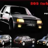 Plaque décorative en métal en relief 40 x 30 cm (Peugeot 205 Turbo 16)