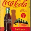 Plaque décorative en métal en relief 40 x 30 cm (Coca Cola - 1930/40)