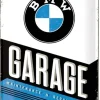 Plaque décorative en métal en relief 40 x 30 cm (BMW Garage)