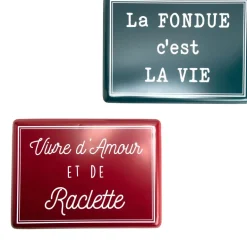 Plaques décoratives en métal Savoie (Lot de 2)