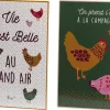 Plaques décoratives en métal Suzie (Lot de 2)