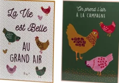 Plaques décoratives en métal Suzie (Lot de 2)