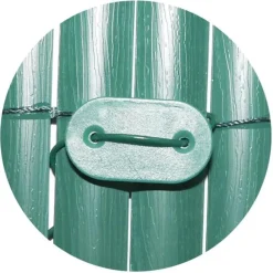 Plaquettes + fil de fixation brise-vue et canisses (Lot de 30) (Vert)