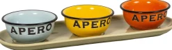 Plateau avec 3 ramequins apéros
