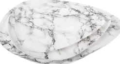 Plateau effet marbre blanc Marble (25 cm)