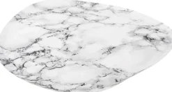 Plateau effet marbre blanc Marble (25 cm)