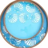 Plateaux en bois émaillé Coquillages (Lot de 2)